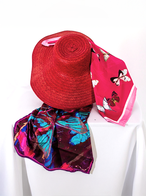 PAÑUELOS ALAS DE FUCSIA